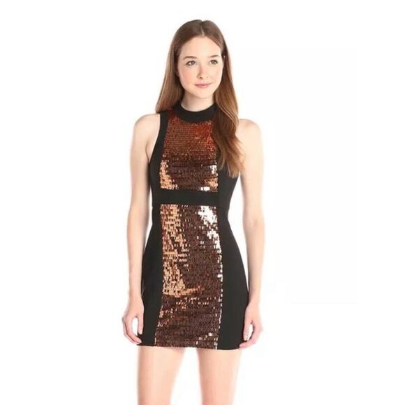 BCBGeneration Cooper sequined black Sheath Dress Size 2 - Picture 1 of 10